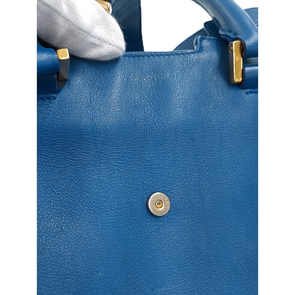 SAINT LAURENT PARIS Monogram Cabas 2way Leather HandBag - Picture 8 of 9